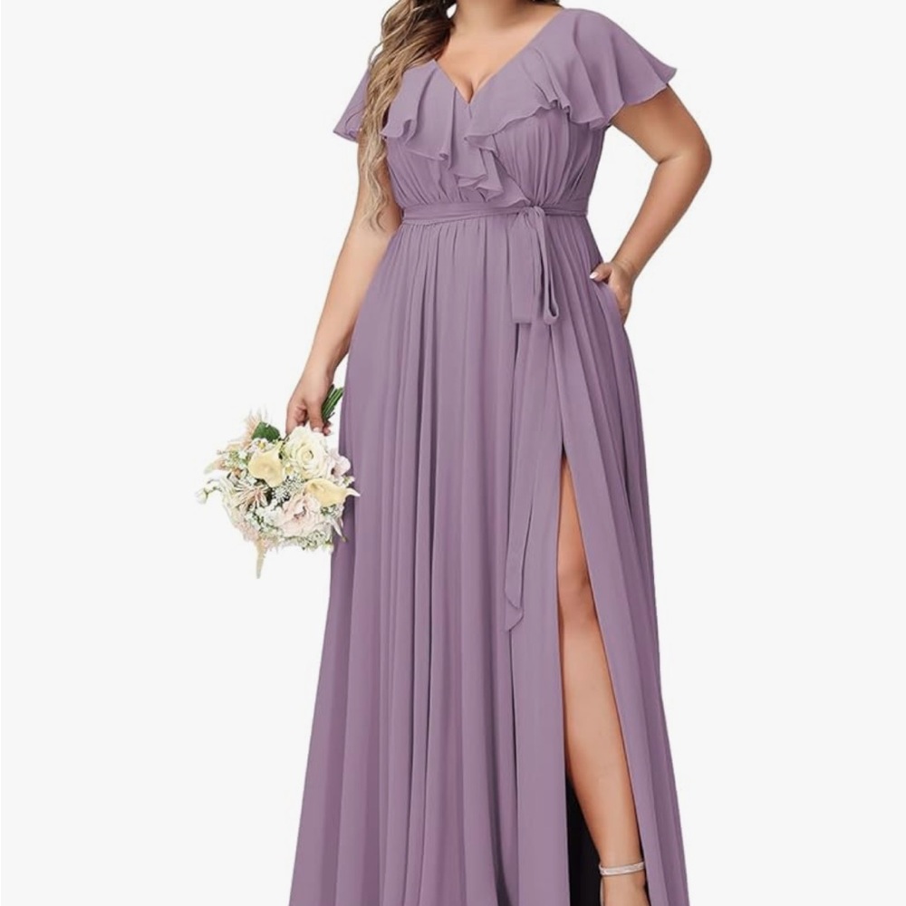 Elegant Purple Maxi Dress